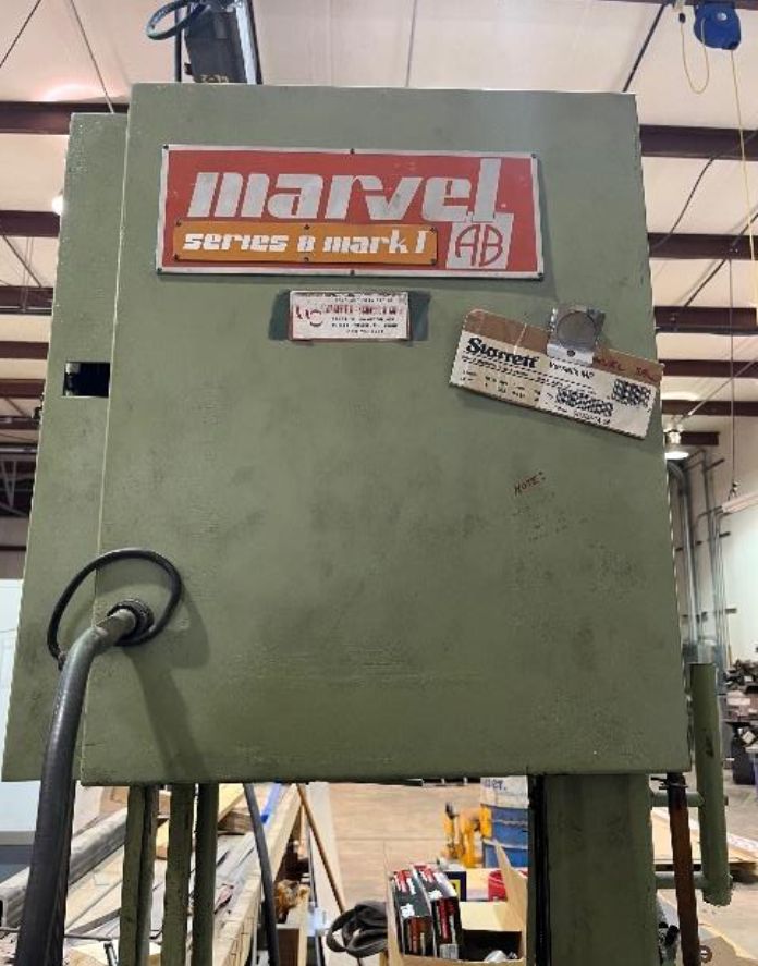 Marvel Mark 1 Series 8 Vertical Band Saw, Machine ID:9100 Marvel Mark 1 Series 8 Vertical Band Saw, Machine ID:9100
